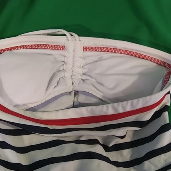 Ralph lauren S tankini stripe top red/white/blue - Picture 3 of 5